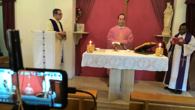 S. Messa celebrata in streaming S. Messa celebrata in streaming