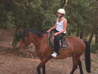 Leila a cavallo