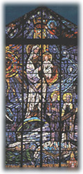 big stained-glass window